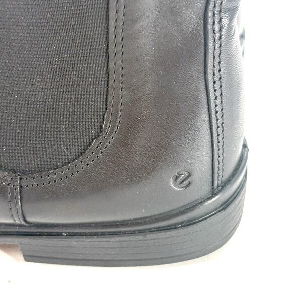 ECCO Touch 15 B Chelsea Boot 10.5 Black NWOT Leather Ankle Booties Prep Academia - Picture 6 of 10